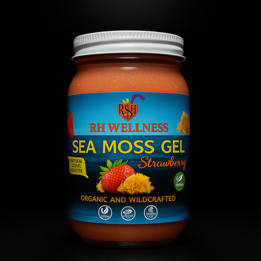 Strawberry Sea Moss Gel/ RH Wellness- 16 oz